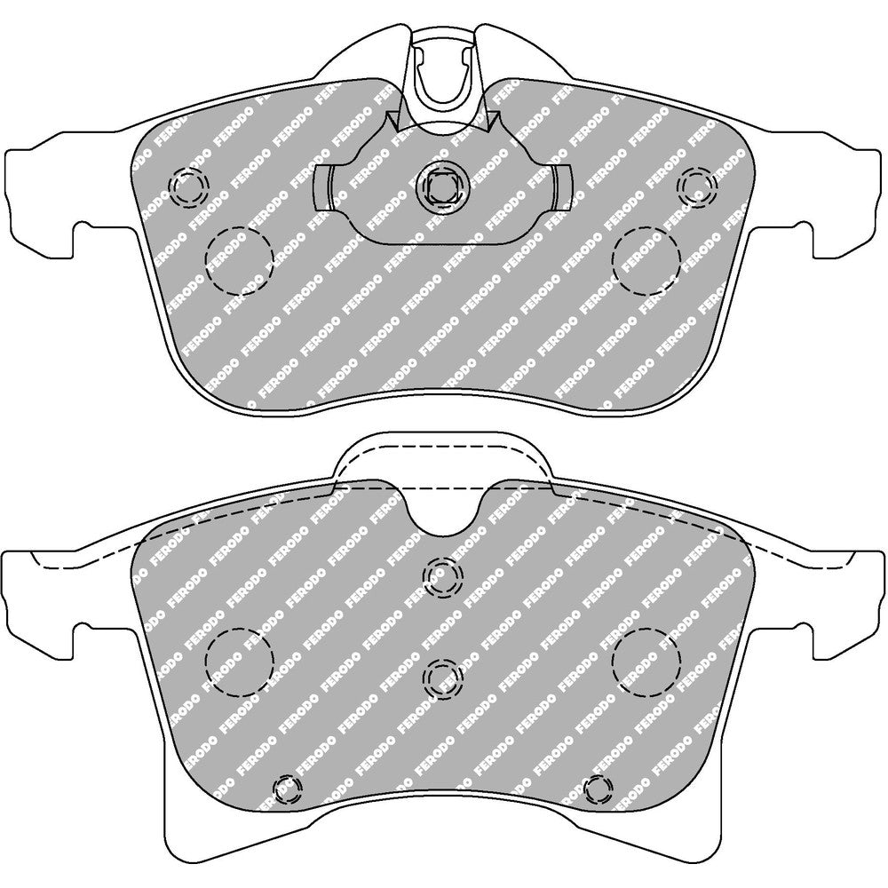 Ferodo DS2500 Brake Pads 155.1mm x 76.3mm FCP1640H - Front