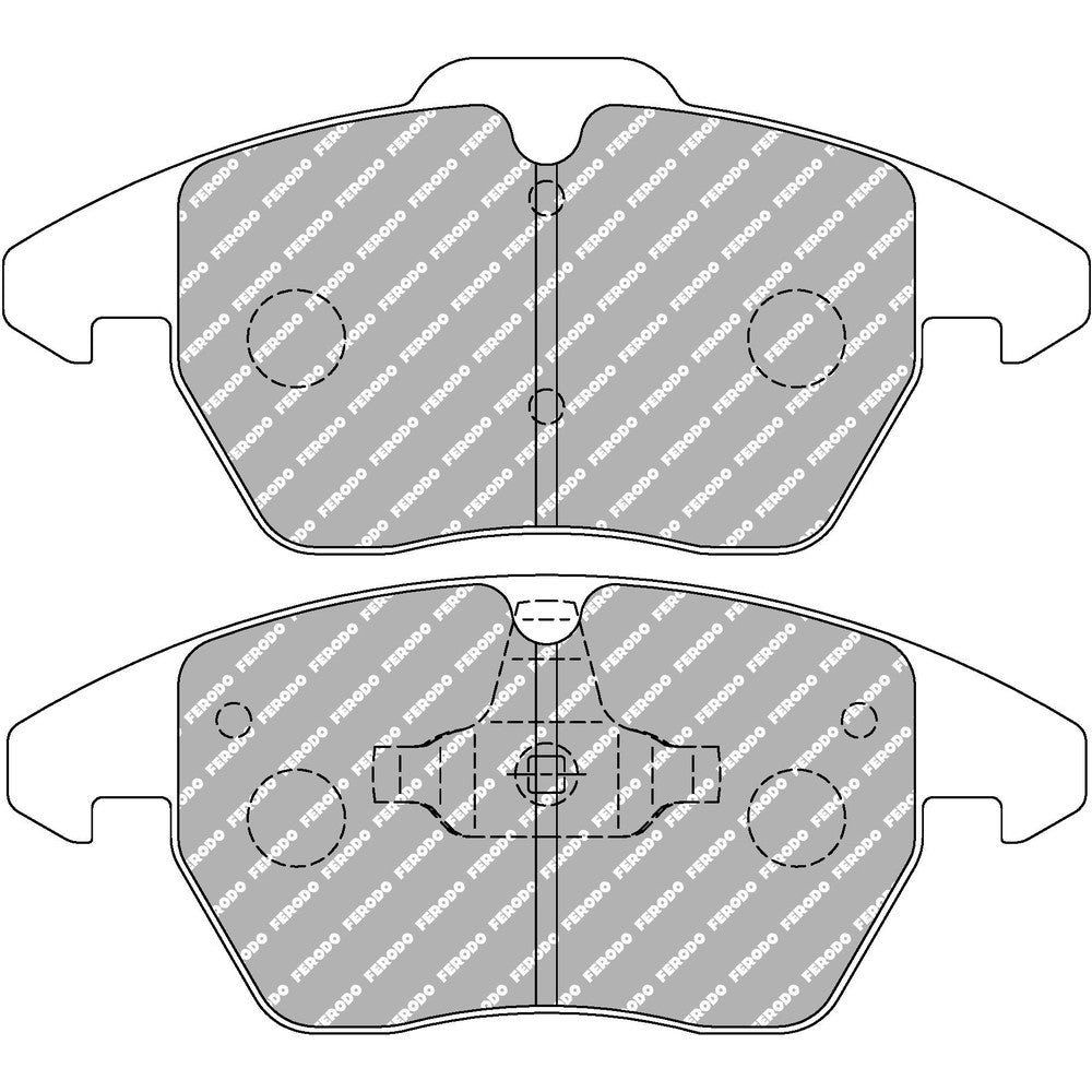 Ferodo DS Uno Brake Pads 155.2mm x 66mm FCP1641Z - Front