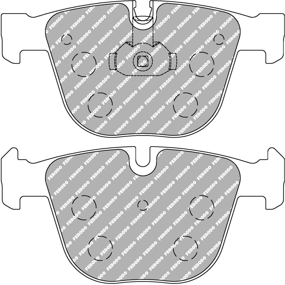 Ferodo DS3.12 Brake Pads 139.8mm x 66.9mm FCP1672G - Rear
