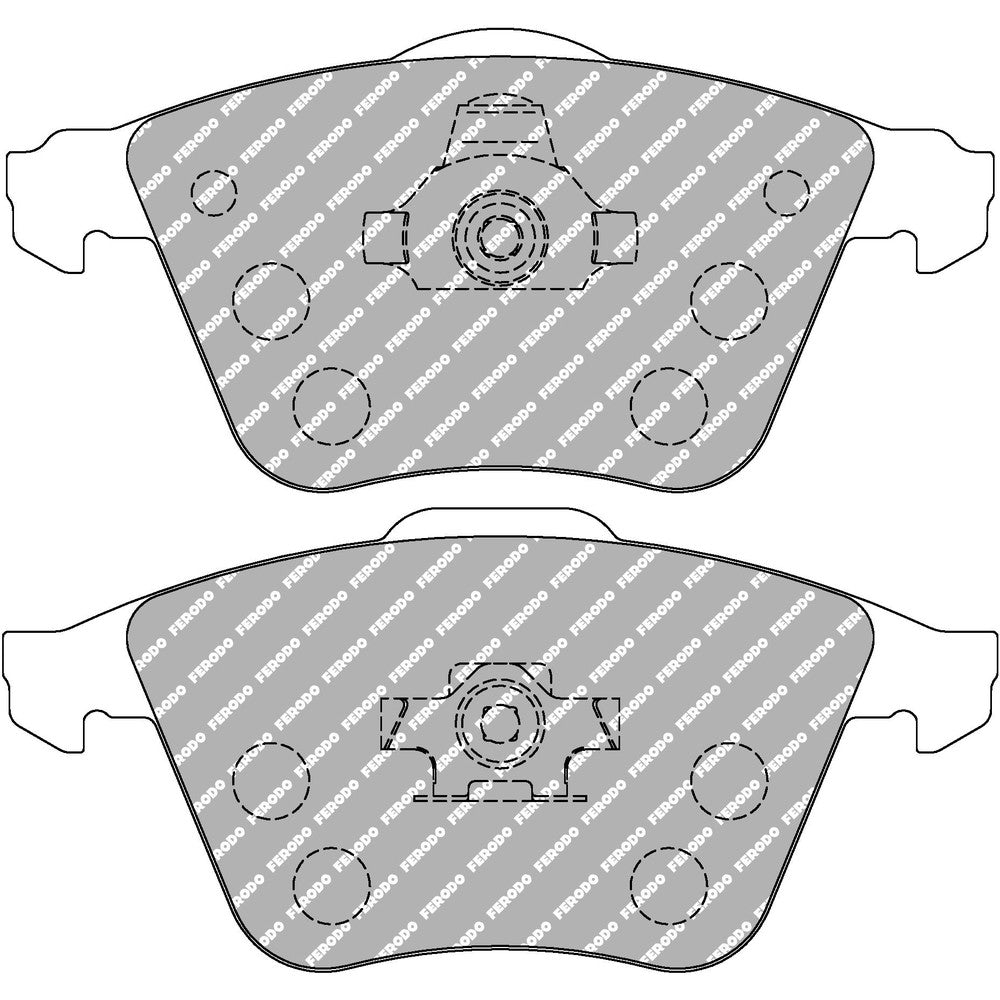 Ferodo DS2500 Brake Pads 156.5mm x 72.9mm FCP1706H - Front