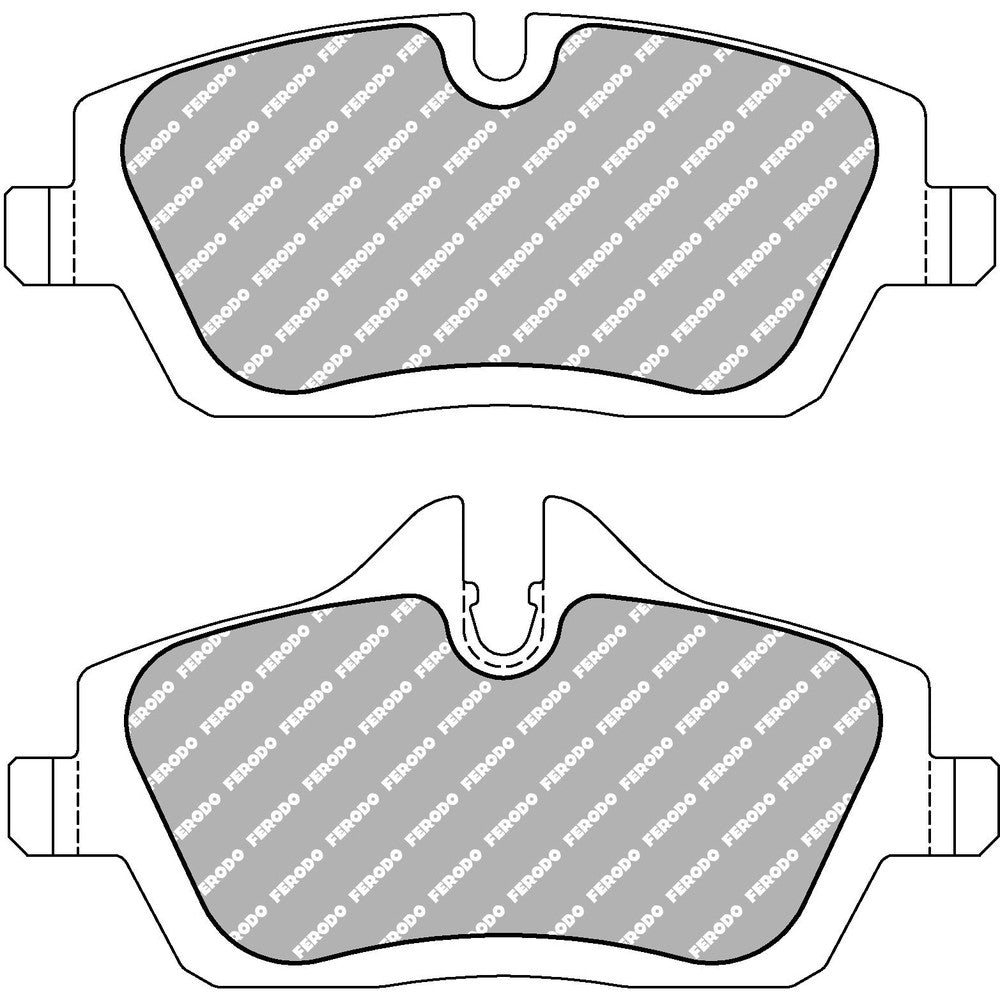 Ferodo DS1.11 Brake Pads 131.4mm x 65mm FCP1747W - Front