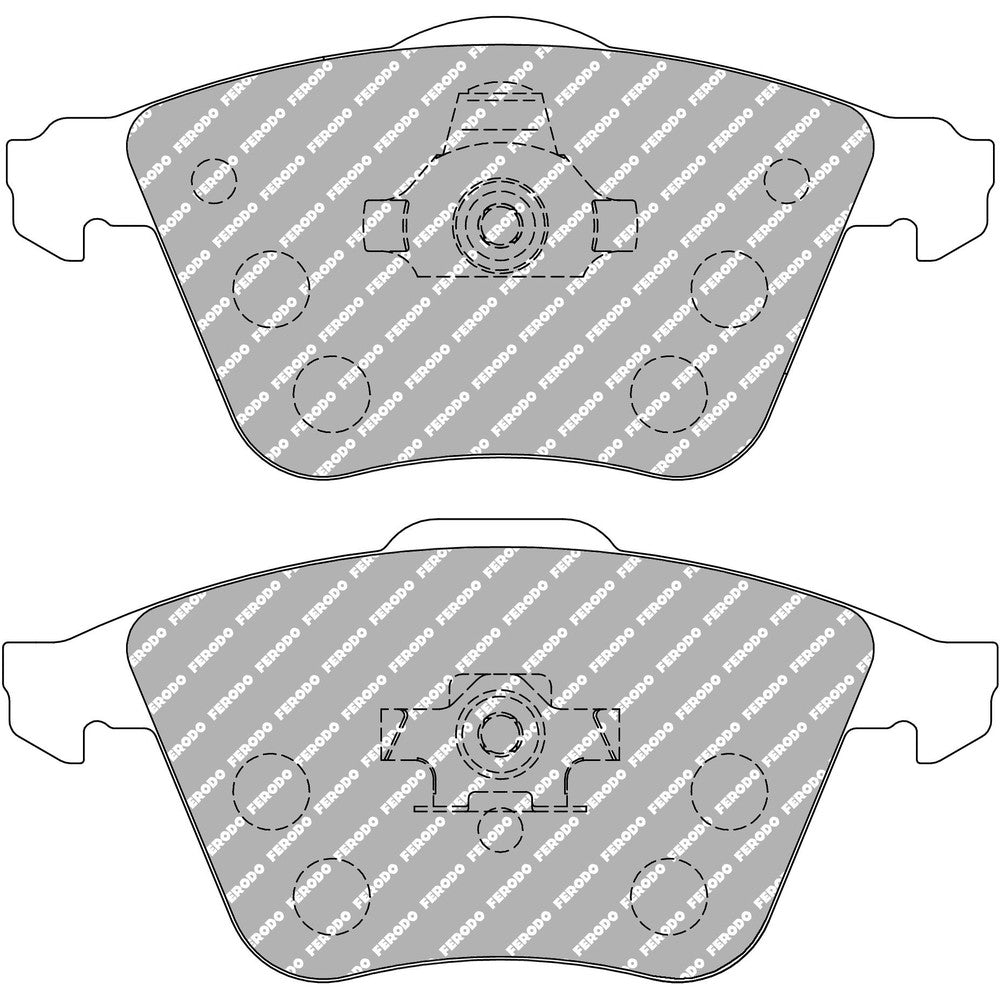 Ferodo DS Uno Brake Pads 156.5mm x 72.9mm FCP1765Z - Front