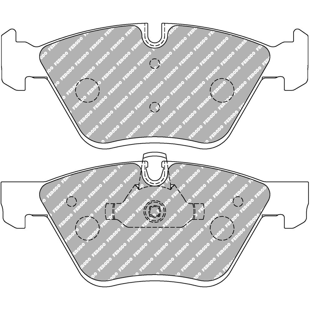 Ferodo DS3.12 Brake Pads 155.3mm x 63.5mm FCP1773G - Front