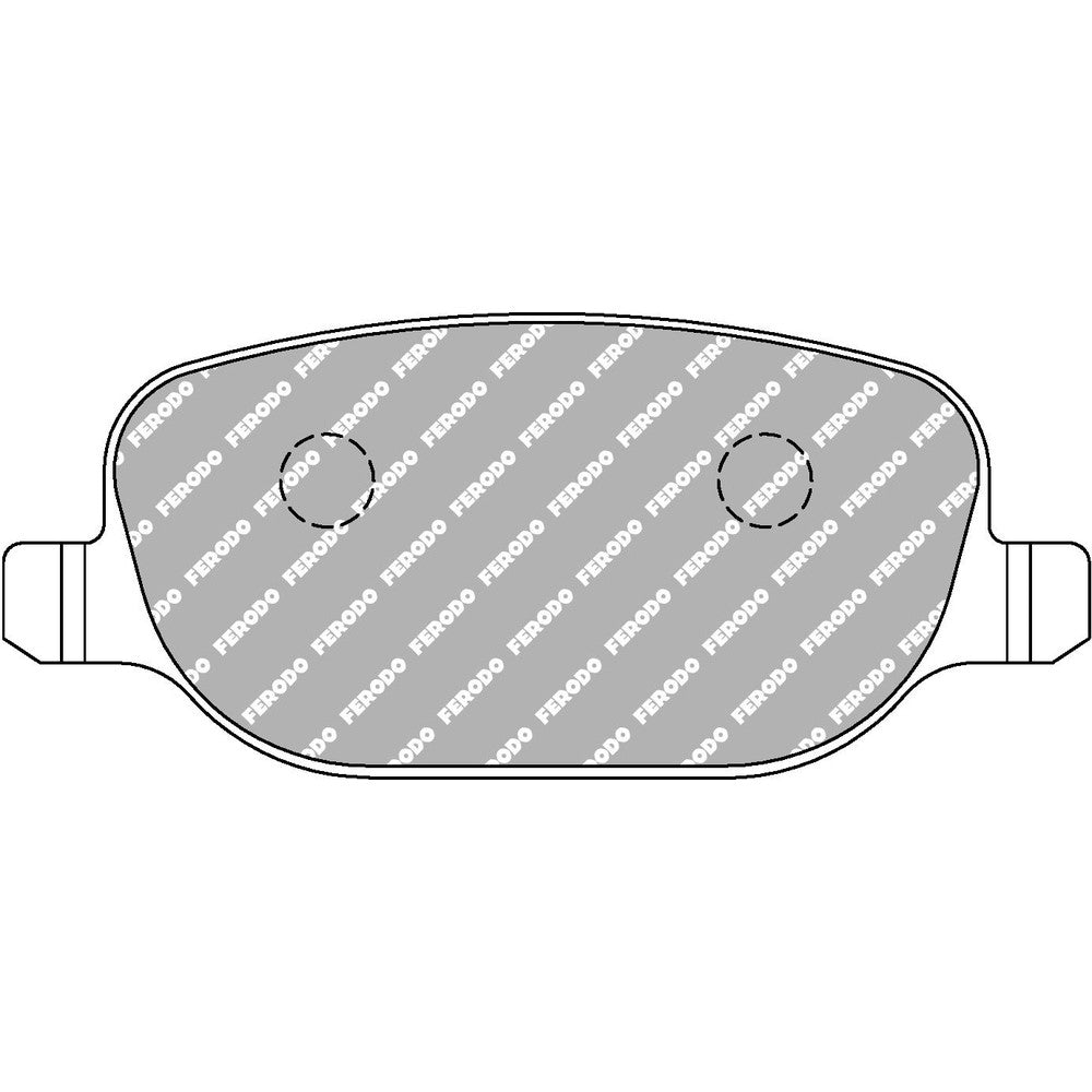 Ferodo DS2500 Brake Pads 116.8mm x 50.3mm FCP1795H - Rear