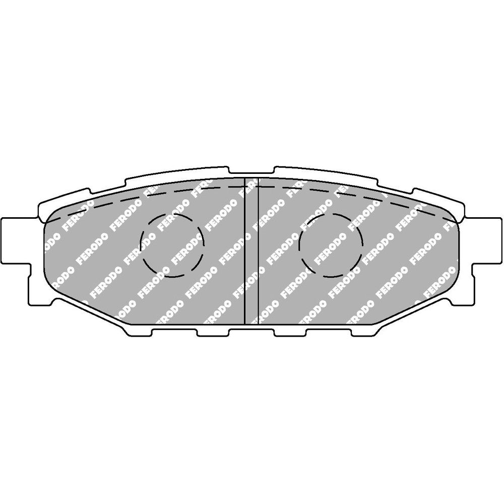 Ferodo DS2500 Brake Pads 110.5mm x 38.2mm FCP1947H - Rear