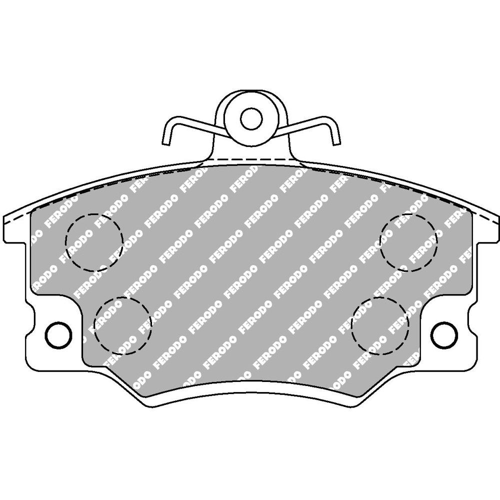 Ferodo DS2500 Brake Pads 104.7mm x 67mm FCP370H - Front