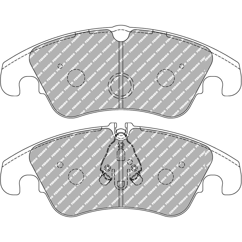 Ferodo DS2500 Brake Pads 188mm x 73.6mm FCP4044H - Front