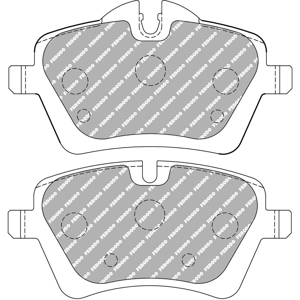 Ferodo DS2500 Brake Pads 131.7mm x 64.8mm FCP4080H - Front