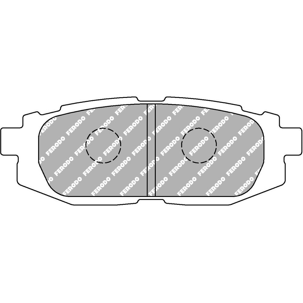 Ferodo DS2500 Brake Pads 110.6mm x 39.7mm FCP4187H - Rear