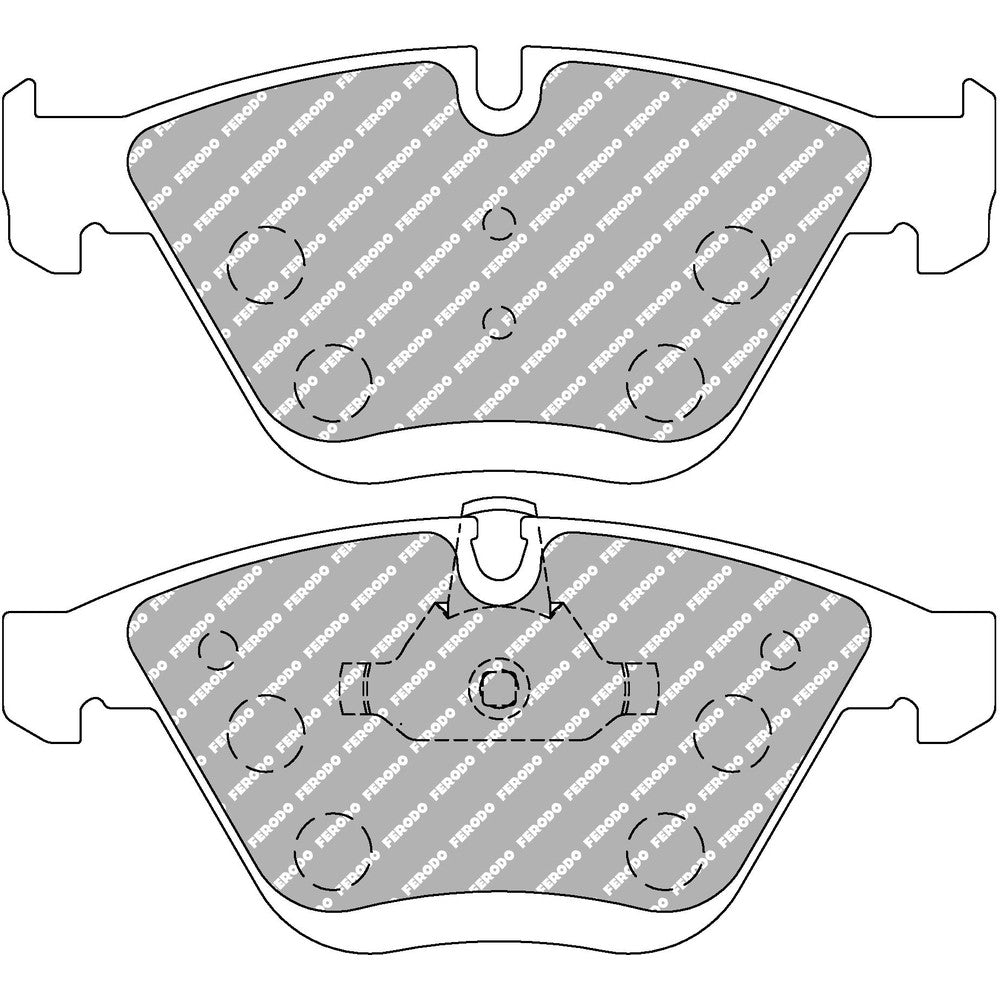 Ferodo DS2500 Brake Pads 155.3mm x 68.5mm FCP4191H - Front