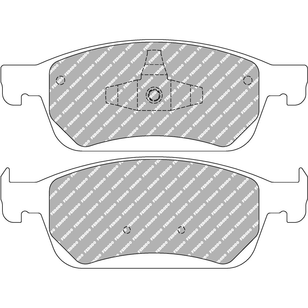 Ferodo DS2500 Brake Pads 180.3mm x 65.9mm FCP4416H - Front