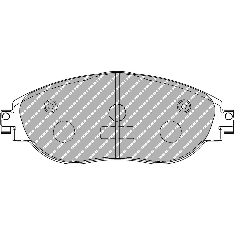 Ferodo DS2500 Brake Pads 175.2mm x 69.5mm FCP4425H - Front