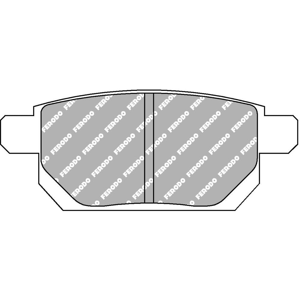 Ferodo DS2500 Brake Pads 98.6mm x 40.1mm FCP4430H - Rear