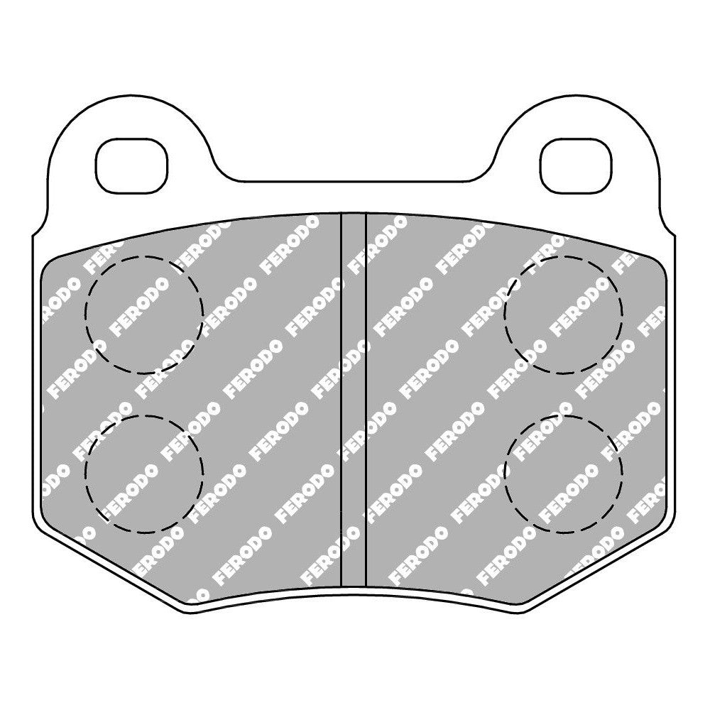 Ferodo DS2500 Brake Pads 76.8mm x 62.2mm FCP448H - Front