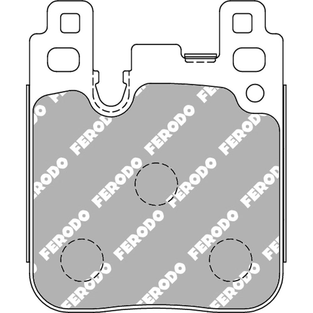 Ferodo DS Uno Brake Pads 73.6mm x 88mm FCP4663Z - Rear
