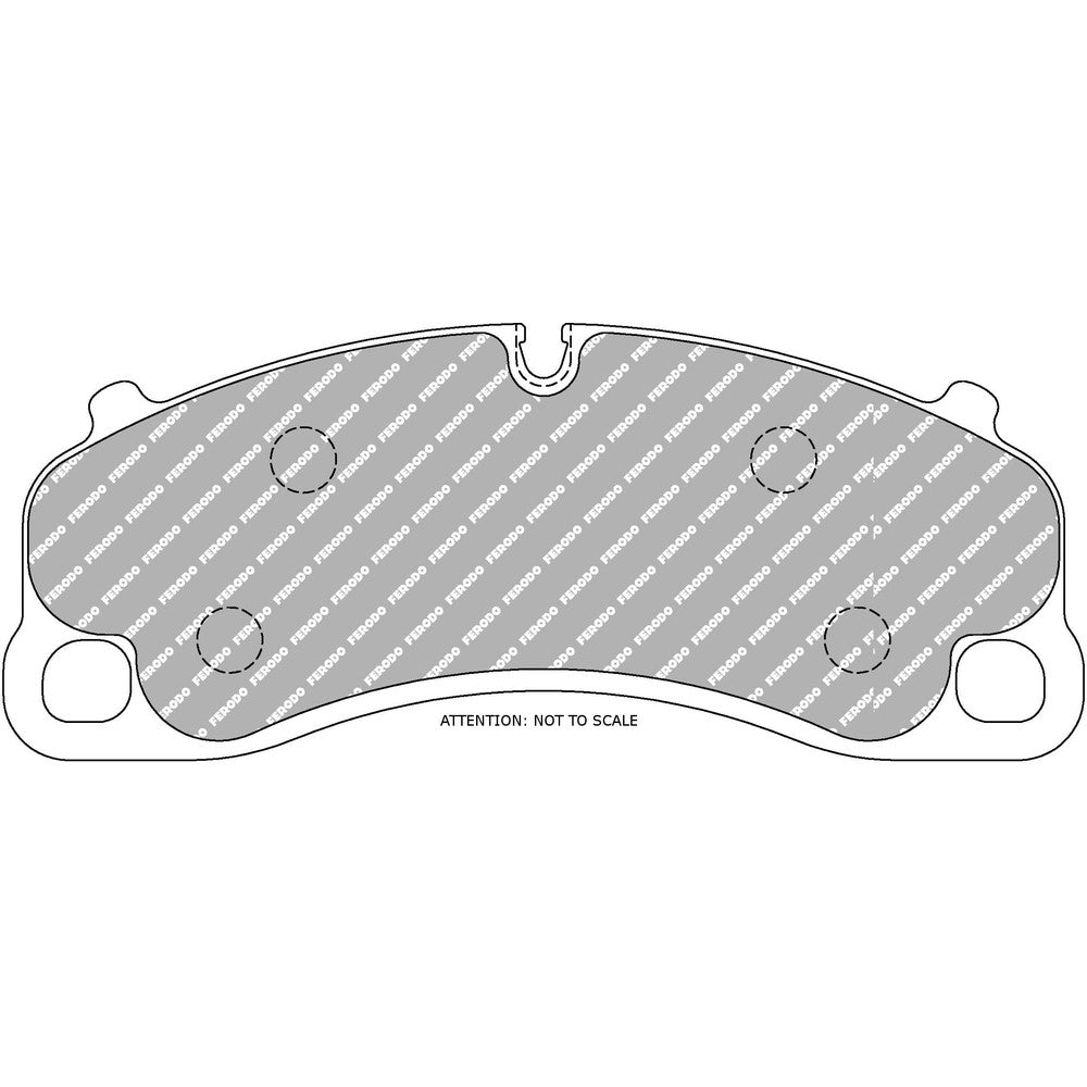 Ferodo DS1.11 Brake Pads 198.3mm x 80mm FCP4664W - Front
