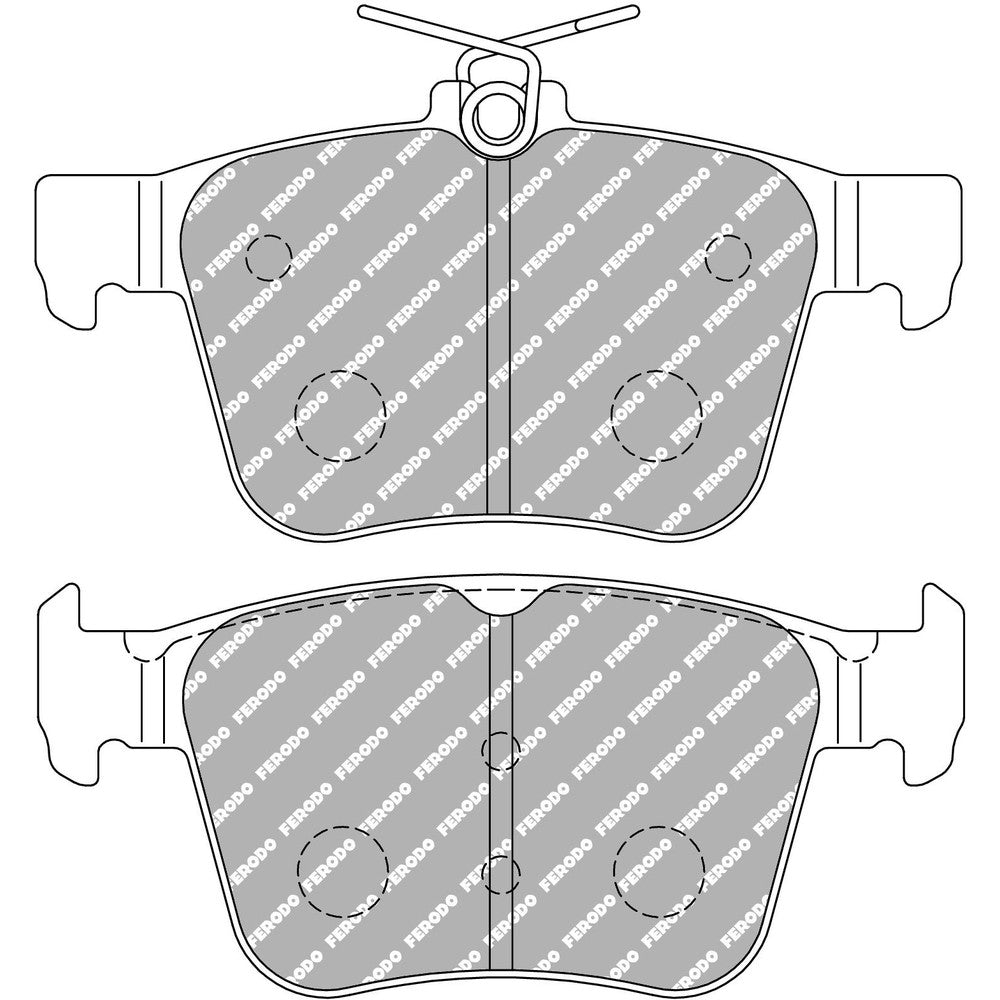 Ferodo DS2500 Brake Pads 123.2mm x 56.2mm FCP4697H