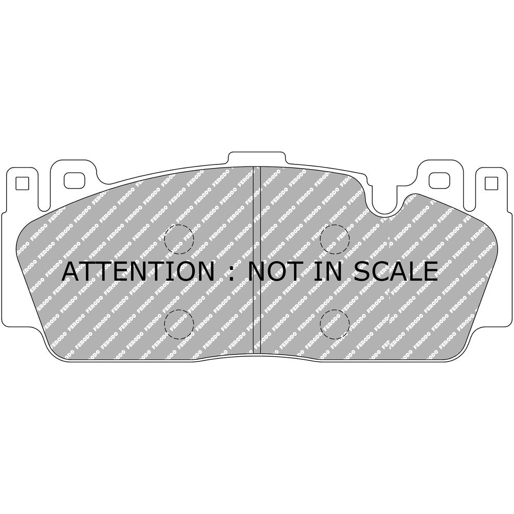 Ferodo DS Uno Brake Pads 209.8mm x 86.8mm FCP4712Z - Front