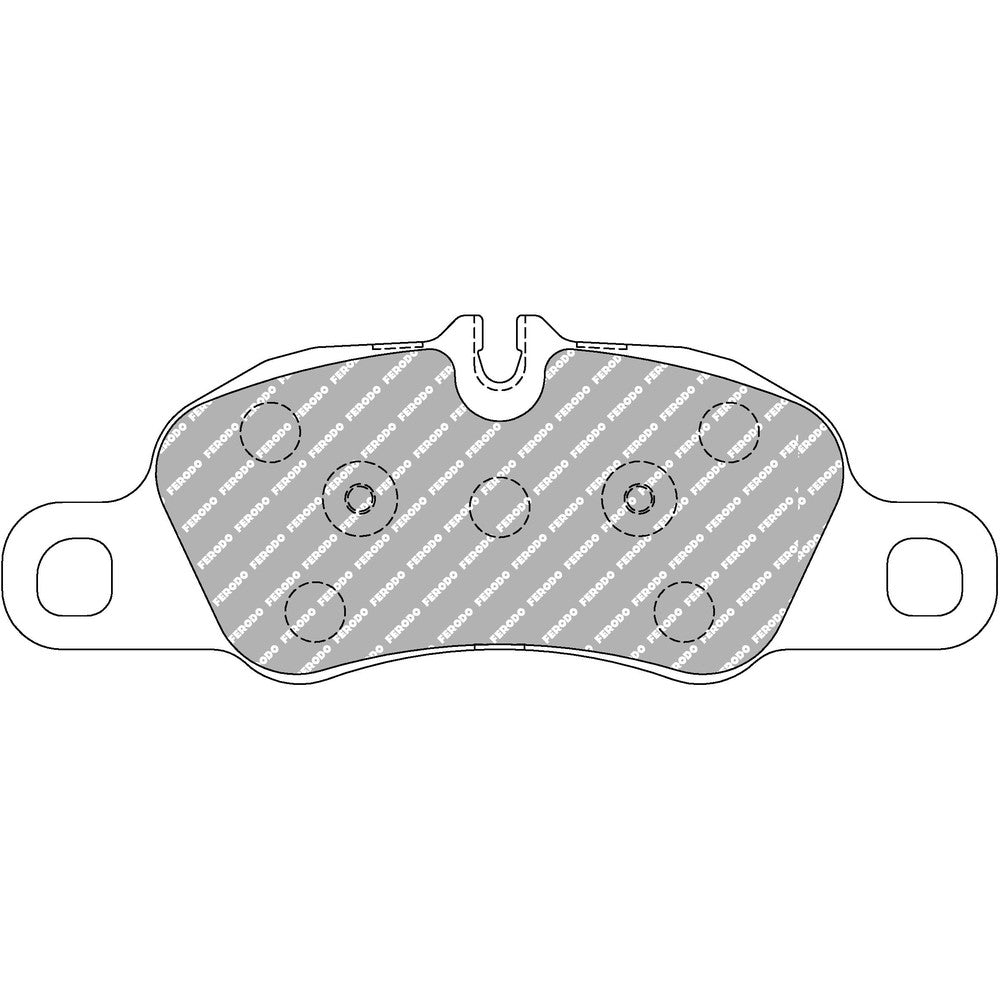 Ferodo DS1.11 Brake Pads 199.7mm x 74.6mm FCP4805W - Front