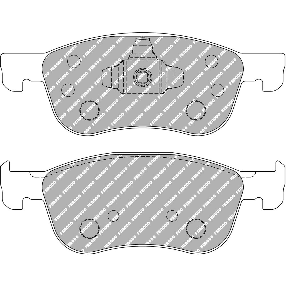 Ferodo DS1.11 Brake Pads 155.3mm x 55.6mm FCP4816W - Front