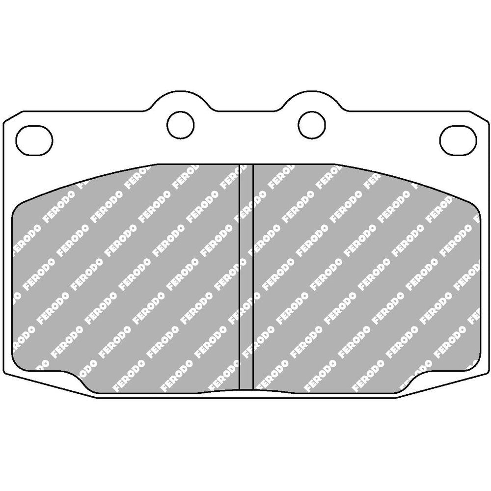 Ferodo DS3000 Brake Pads 106.8mm x 66.5mm FCP483R - Front