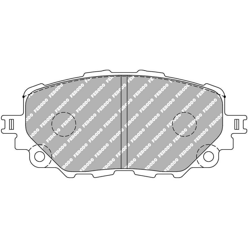 Ferodo DS Uno Brake Pads 122.65mm x 53.9mm FCP4873Z - Front