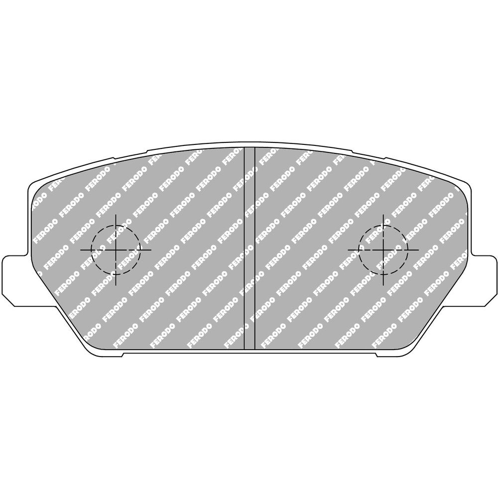 Ferodo DS3.12 Brake Pads Thermally Bedded 140.7mm x 61mm FCP5099GB - Front