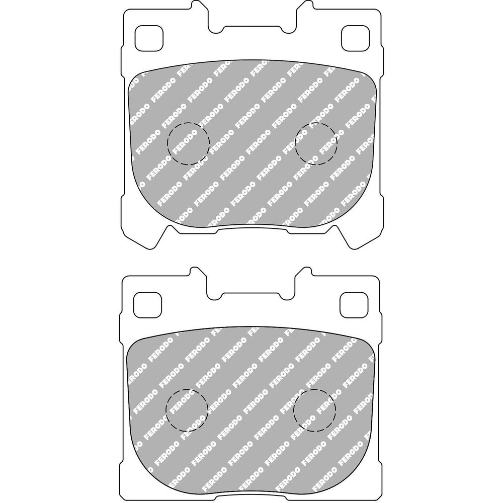 Ferodo DS2500 Brake Pads 75.1mm x 71.2mm FCP5262H - Rear