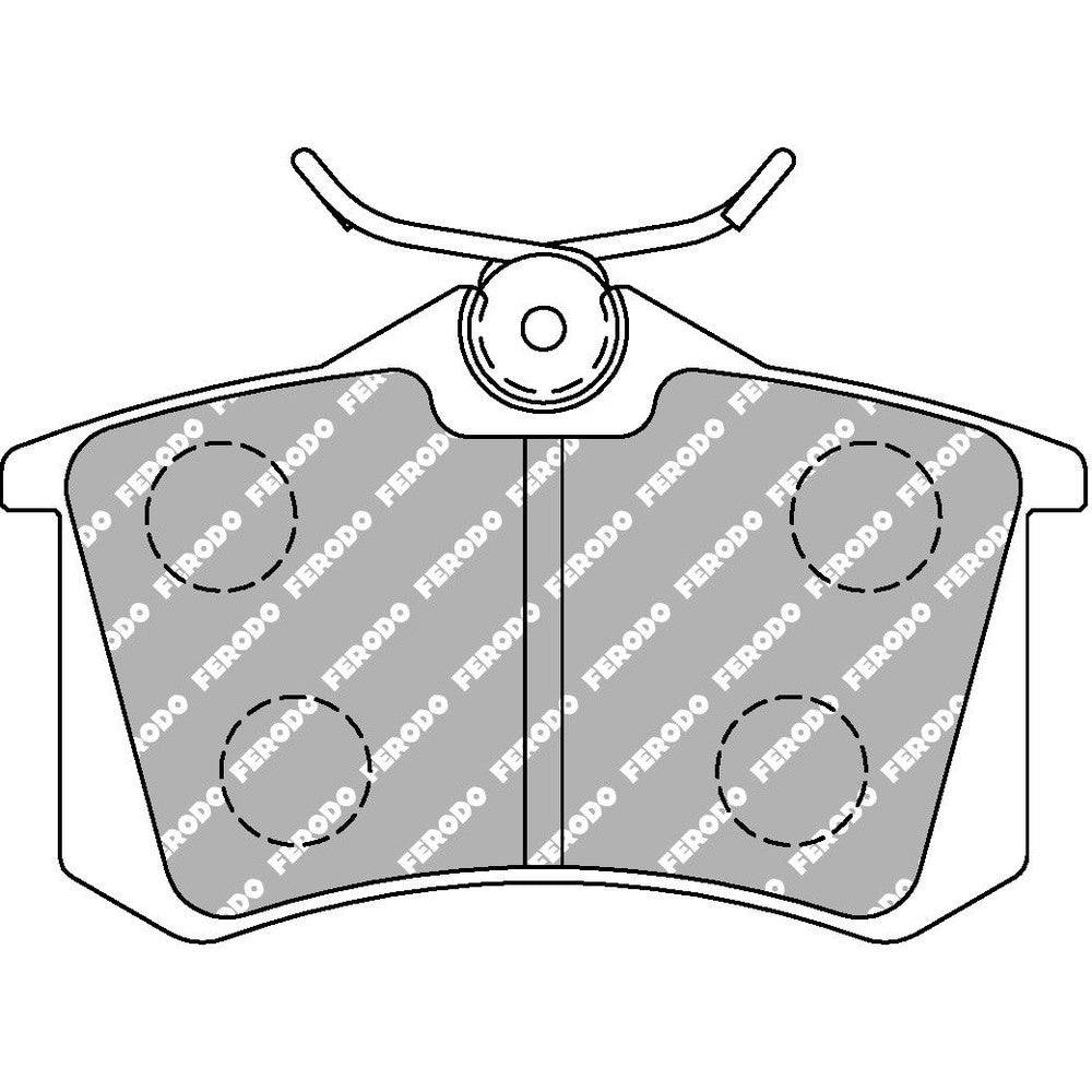 Ferodo DS2500 Brake Pads 87.4mm x 52.9mm FCP541H