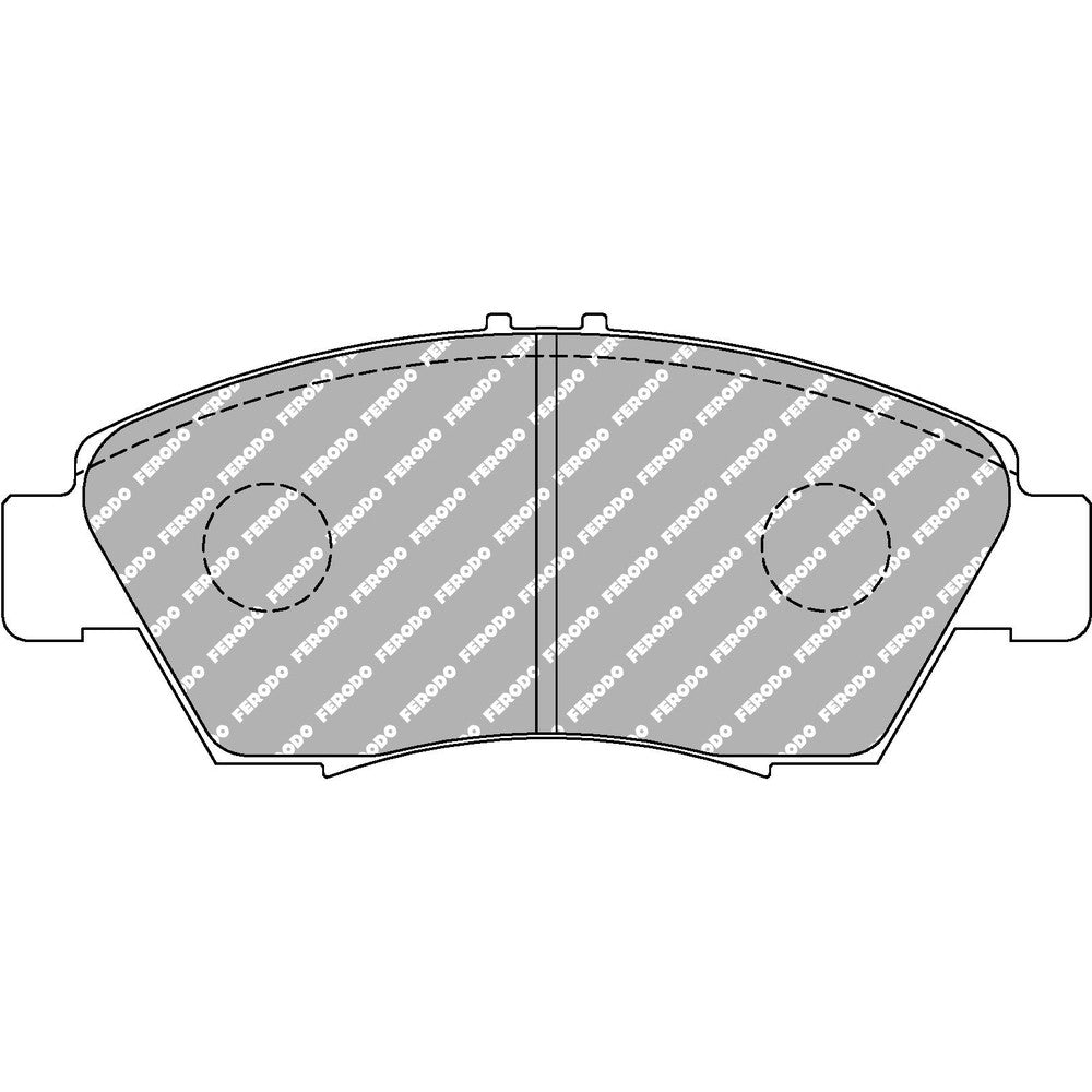 Ferodo DS2500 Brake Pads 136.5mm x 58mm FCP776H - Front