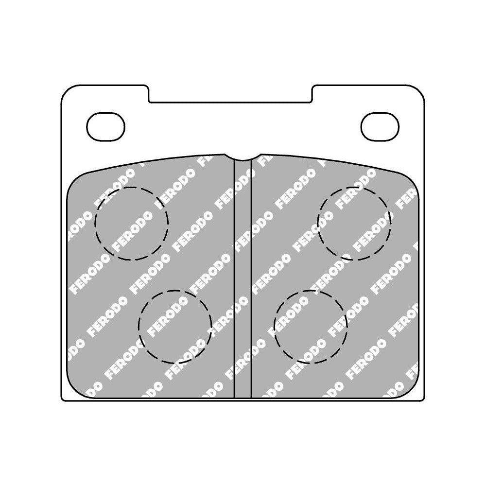 Ferodo DS Uno Brake Pads 63.4mm x 55mm FCP809Z