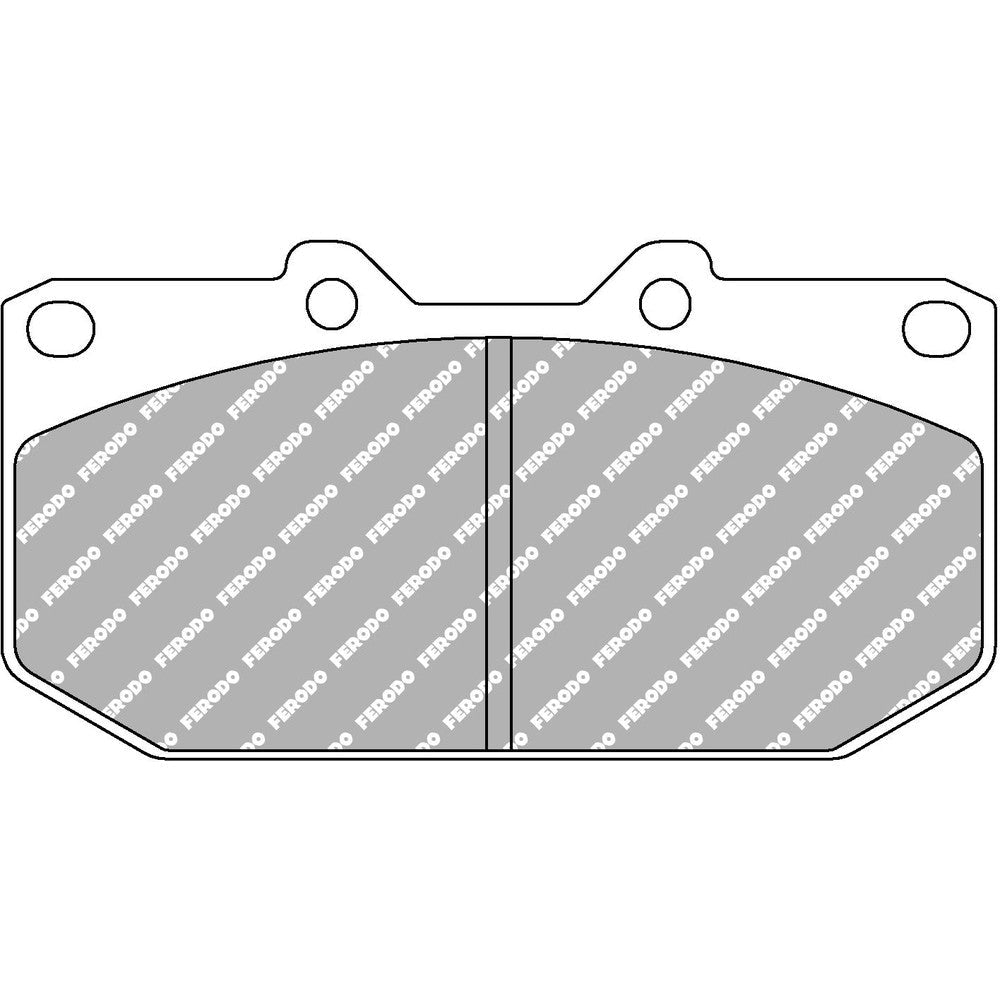 Ferodo DS3000 Brake Pads 119.3mm x 62mm FCP986R - Front