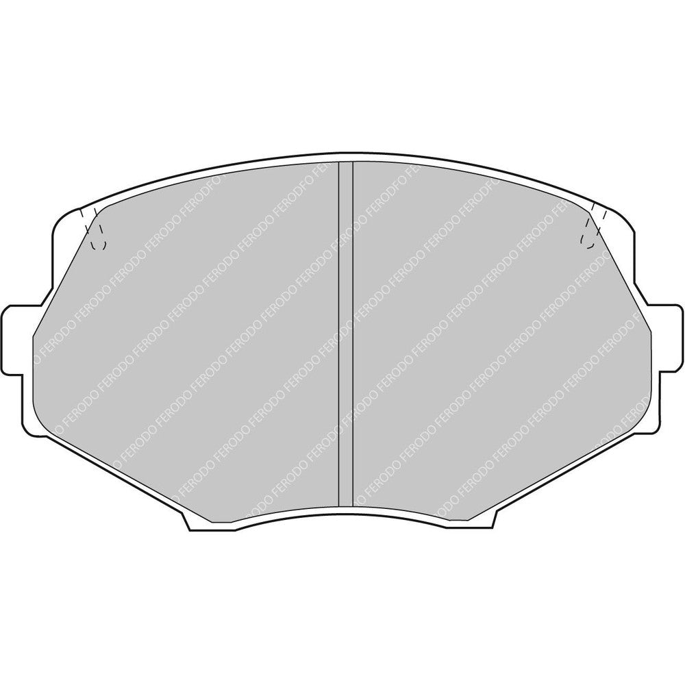Ferodo DS Performance Brake Pads 110.1mm x 61mm FDS1011 - Front