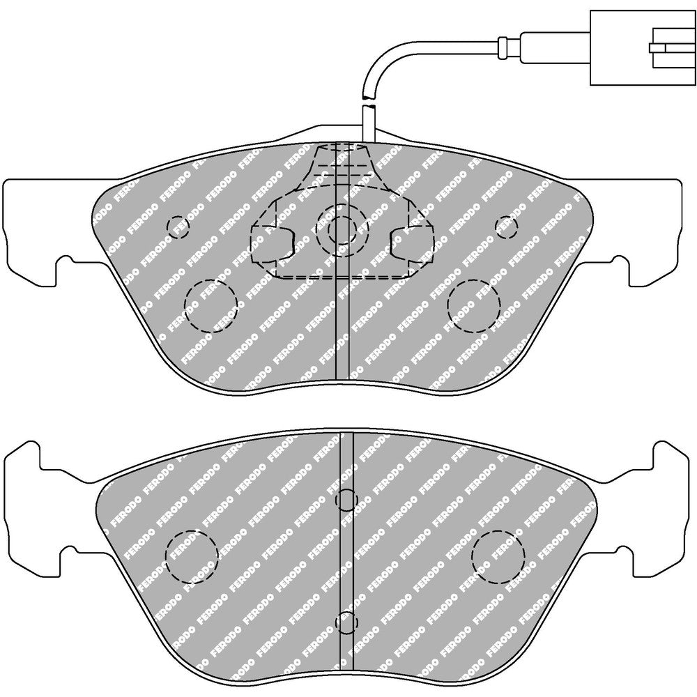 Ferodo DS Performance Brake Pads 156.4mm x 58.9mm FDS1052 - Front