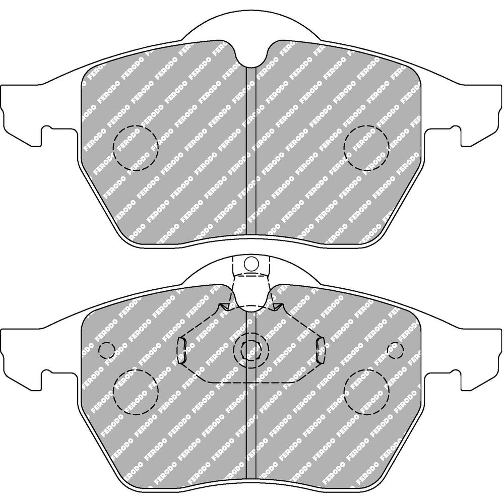 Ferodo DS Performance Brake Pads 155.2mm x 74mm FDS1068 - Front