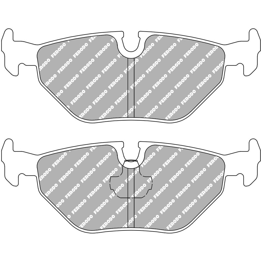 Ferodo DS Performance Brake Pads 123.2mm x 45mm FDS1301 - Rear
