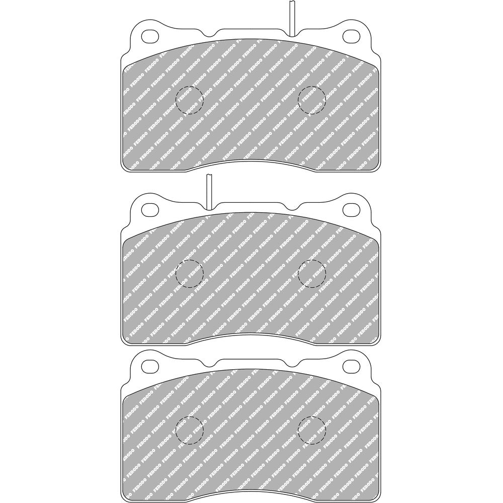 Ferodo DS Performance Brake Pads 131.8mm x 77.2mm FDS1334 - Front