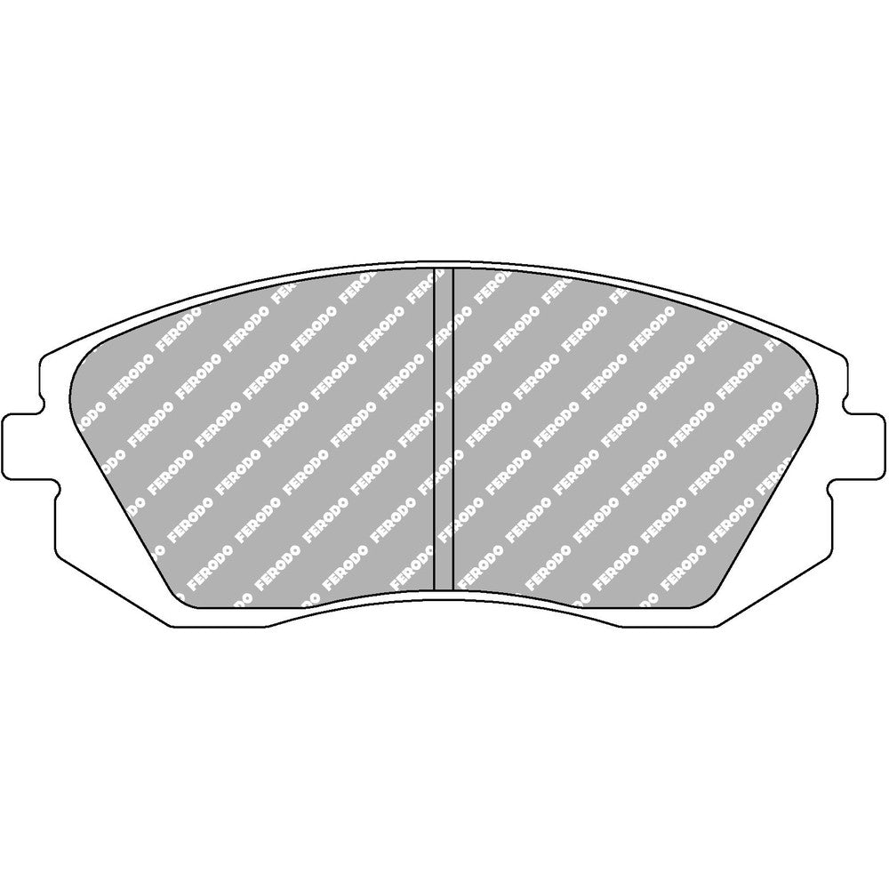 Ferodo DS Performance Brake Pads 137.5mm x 56.8mm FDS1639 - Front