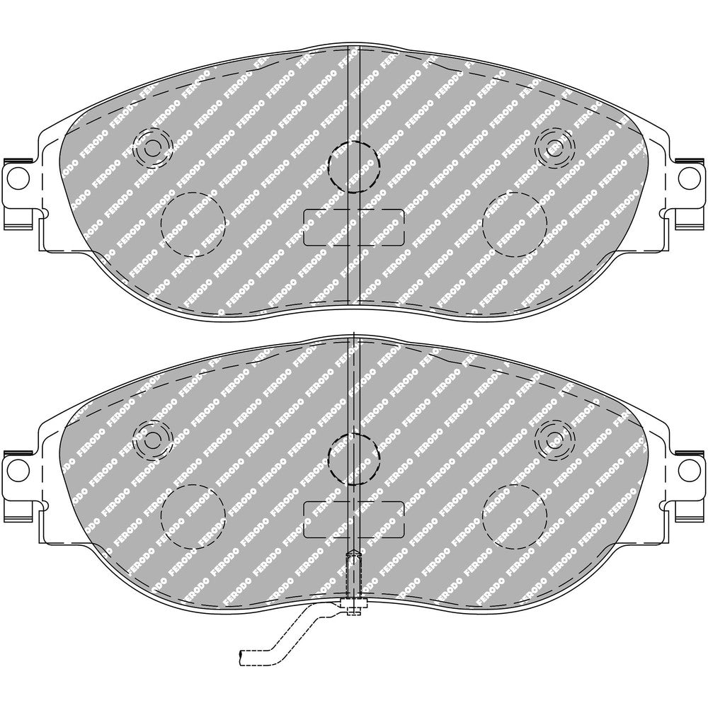Ferodo DS Performance Brake Pads 175.2mm x 69.5mm FDS4425 - Front