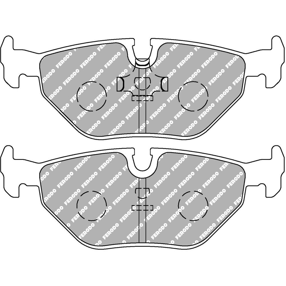 Ferodo DS Performance Brake Pads 123.3mm x 45mm FDS578 - Rear