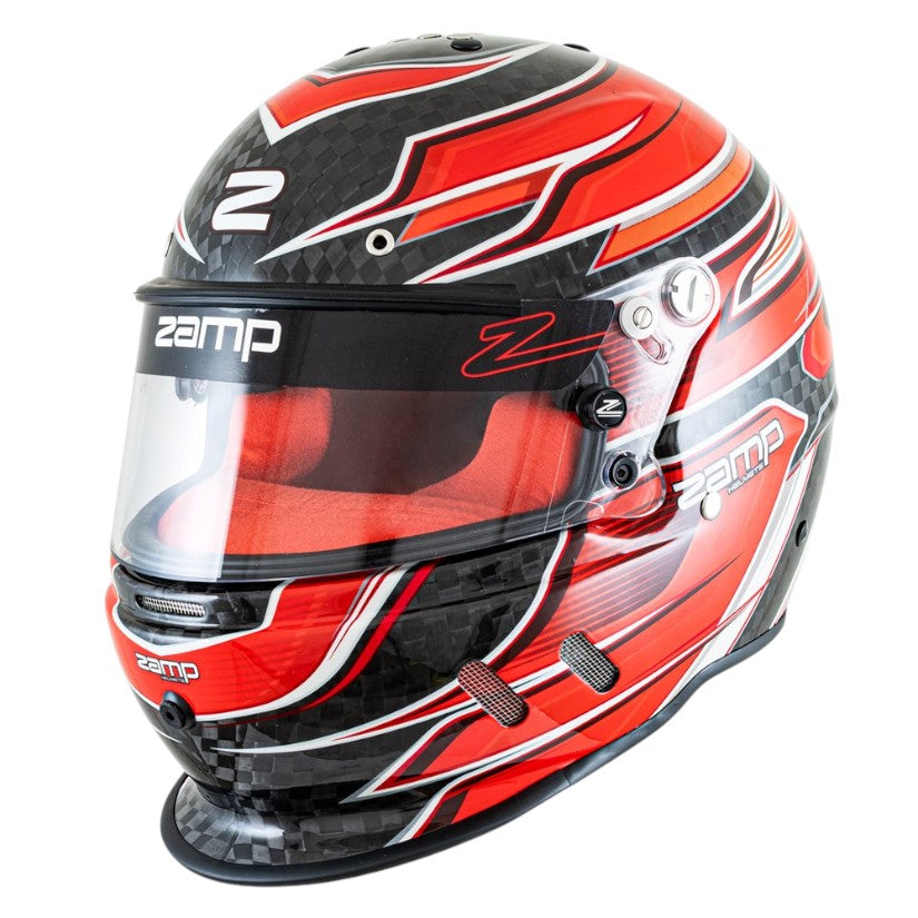 Zamp RZ 67D Helmet Snell SA2025 Carbon Red
