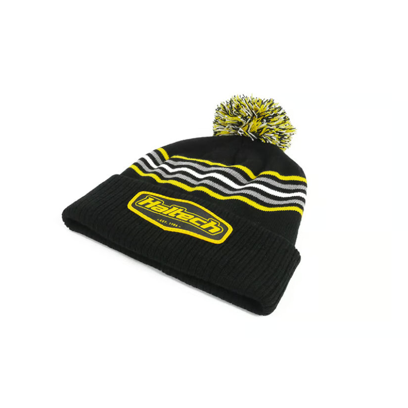 Haltech Stripe Beanie With Pom Pom