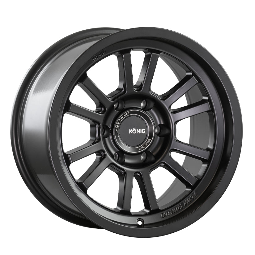 Konig HT1 Alloy Wheel 17x8.5 ET-6 6x139.7 Matte Black 106.1mm CB