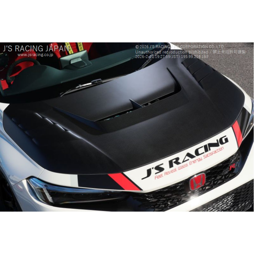 J's Racing Phantom Dry Carbon Bonnet Honda Civic Type-R FL5