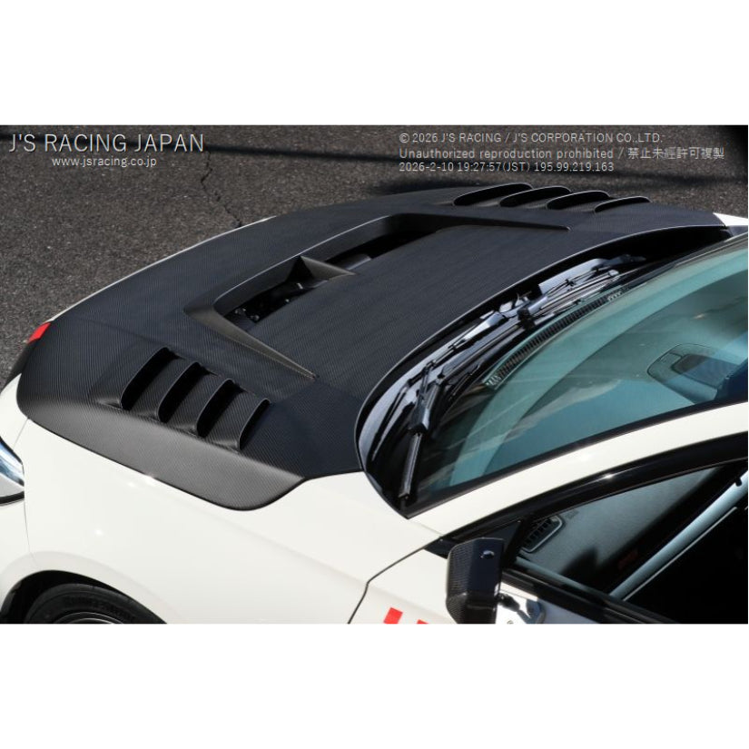 J's Racing Phantom Dry Carbon Bonnet Honda Civic Type-R FL5