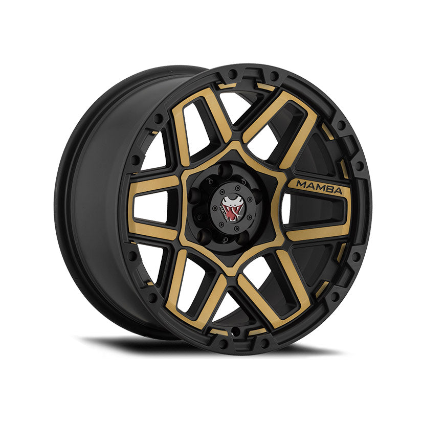 Mamba M23 Alloy Wheel 20x9 ET-12 6x139.7 Matte Black With Bronze Face 106.1mm CB