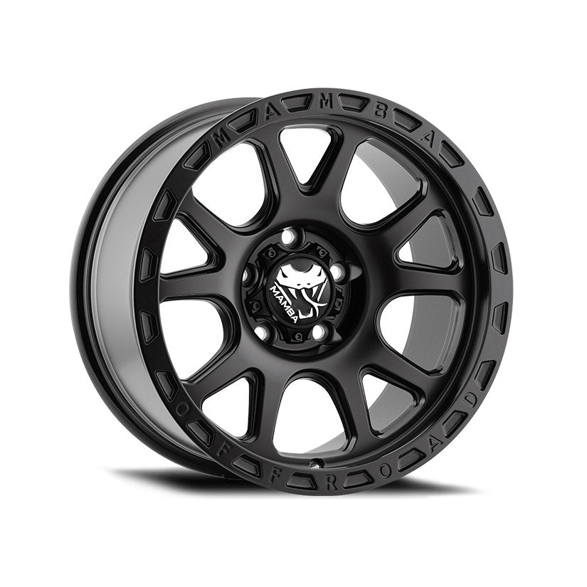 Mamba M27 Alloy Wheel 17x9 ET12 5x139.7 Stippled Matte Black 108.1mm CB