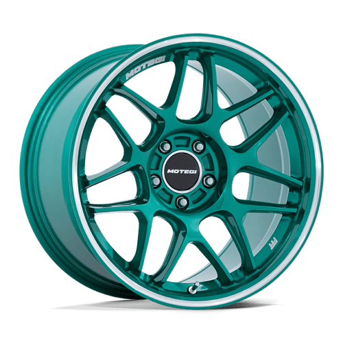 Motegi MR158 TSUBAKI Alloy Wheel 18x8.5 ET35 5x114 Hokkaido Green With Machined Lip 72.56mm CB