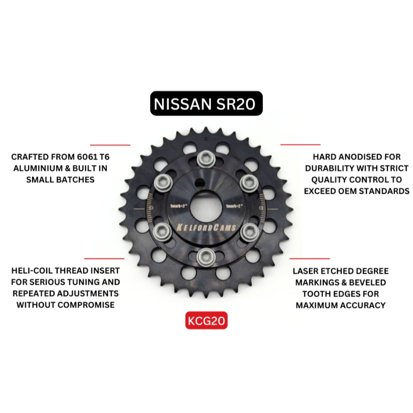Kelford Cams Adjustable Cam Gears Nissan SR20