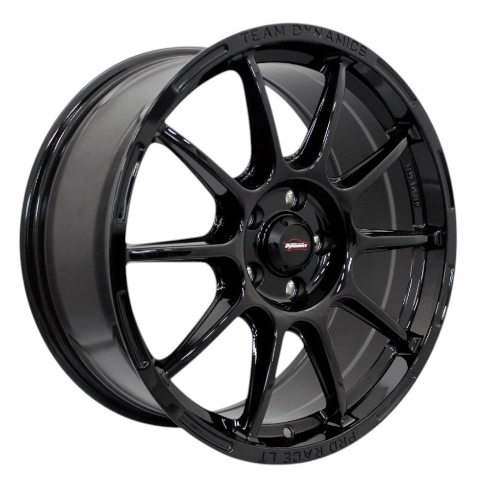 Team Dynamics Pro Race LT Alloy Wheel 17x8 ET35 5x114 Gloss Black 64.4mm CB